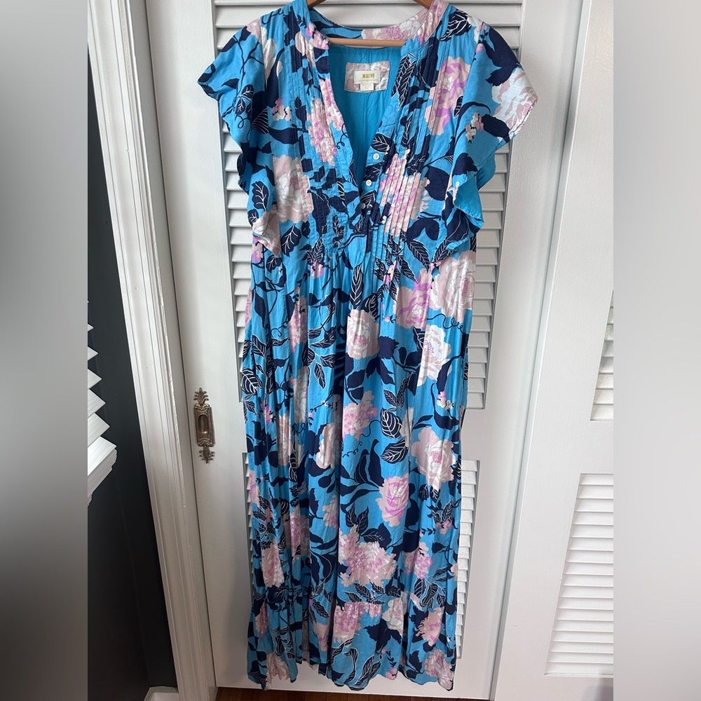 Maeve Blue and Pink Floral Dress